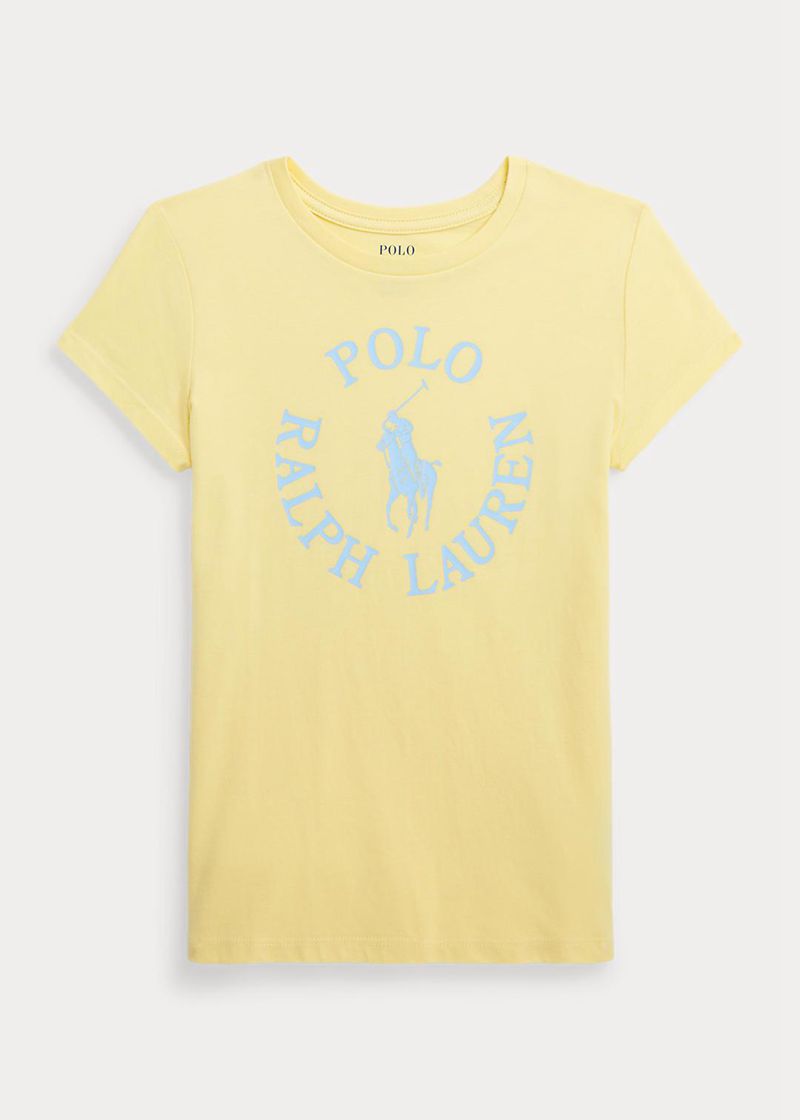 Camiseta Ralph Lauren Niña 7-14 Años Big Pony Logo Cotton Jersey Chile Amarillo ADGUC-0745